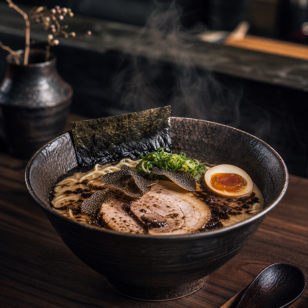 Truffle Black Garlic seasonal ramen